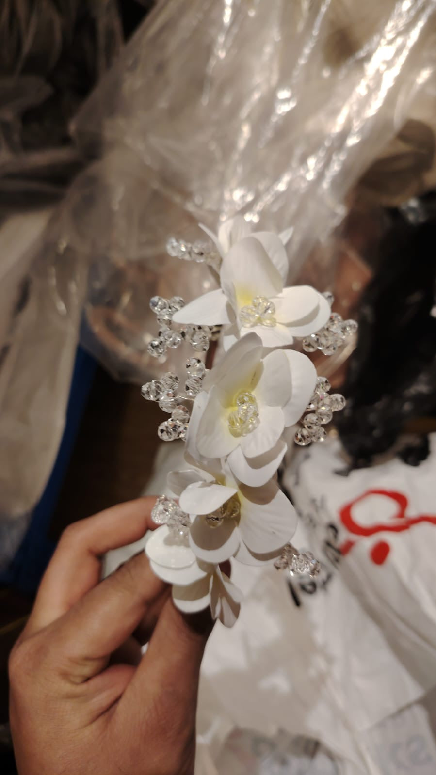 White Flower Hairband for Girls