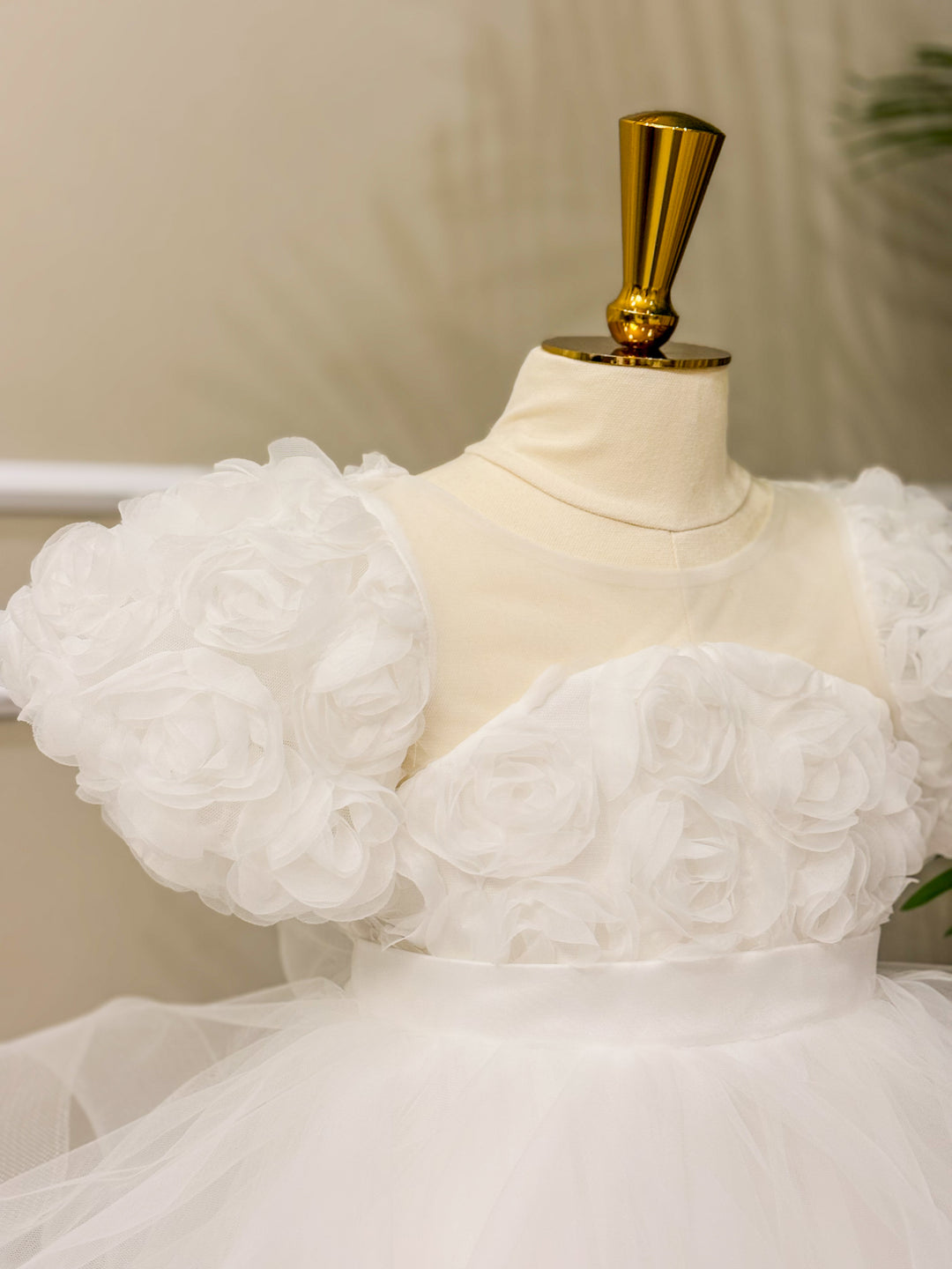 Anaya Girls White Blossom Party Dress