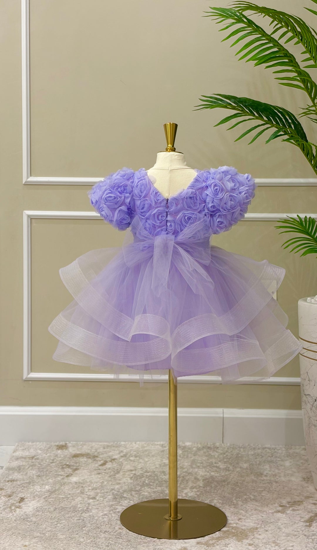 Anaya Girls Lilac Blossom Party Dress