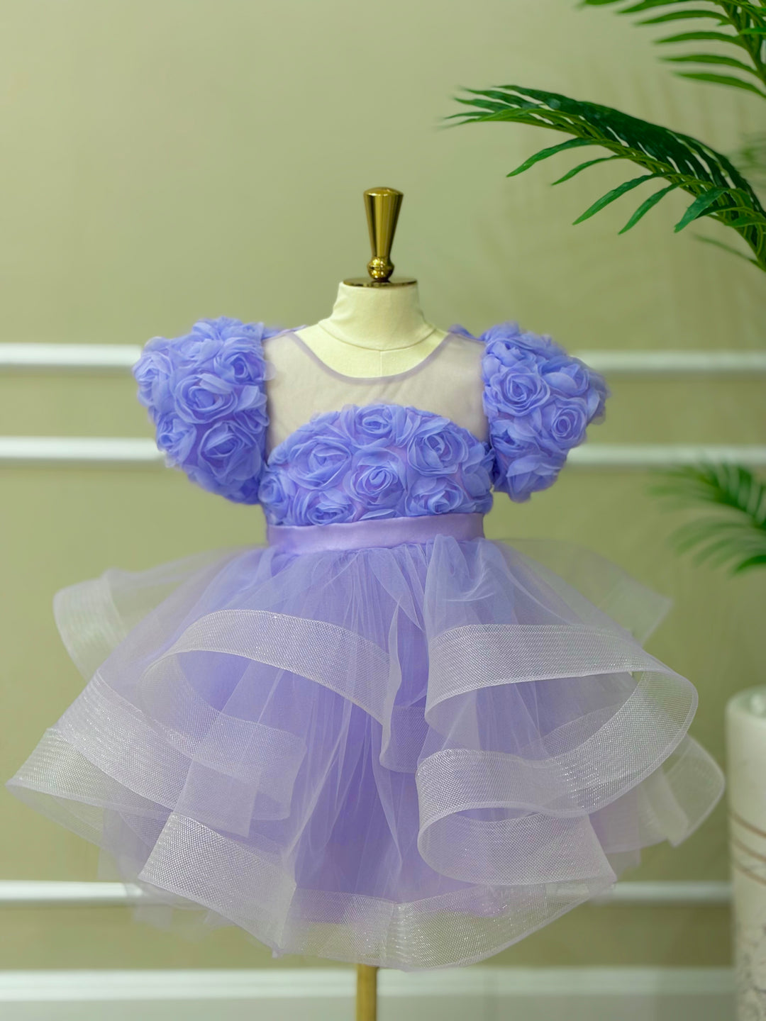 Anaya Girls Lilac Blossom Party Dress