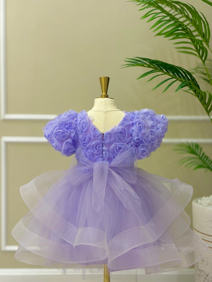 Anaya Girls Lilac Blossom Party Dress