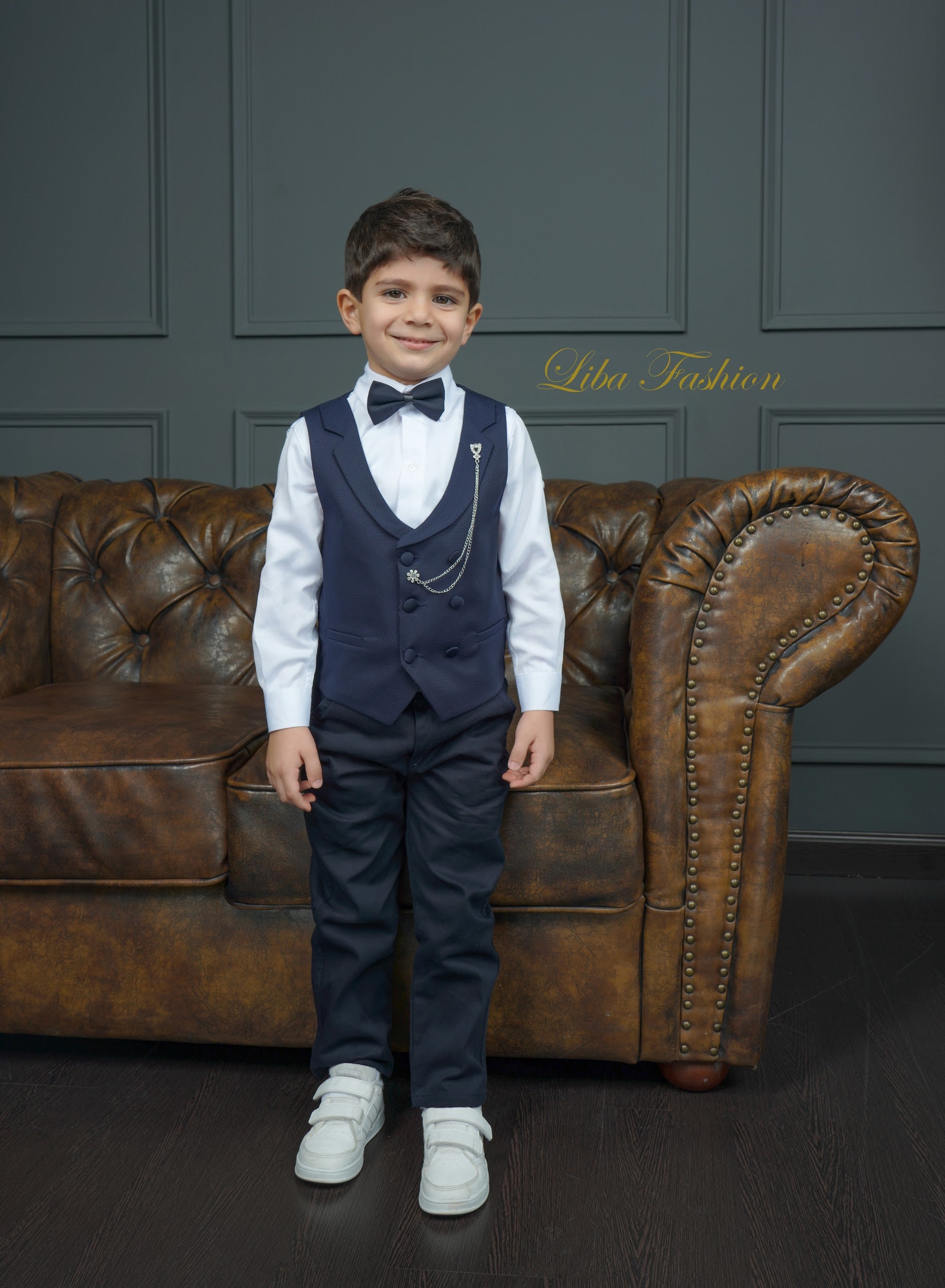 Boys navy deals blue waistcoat