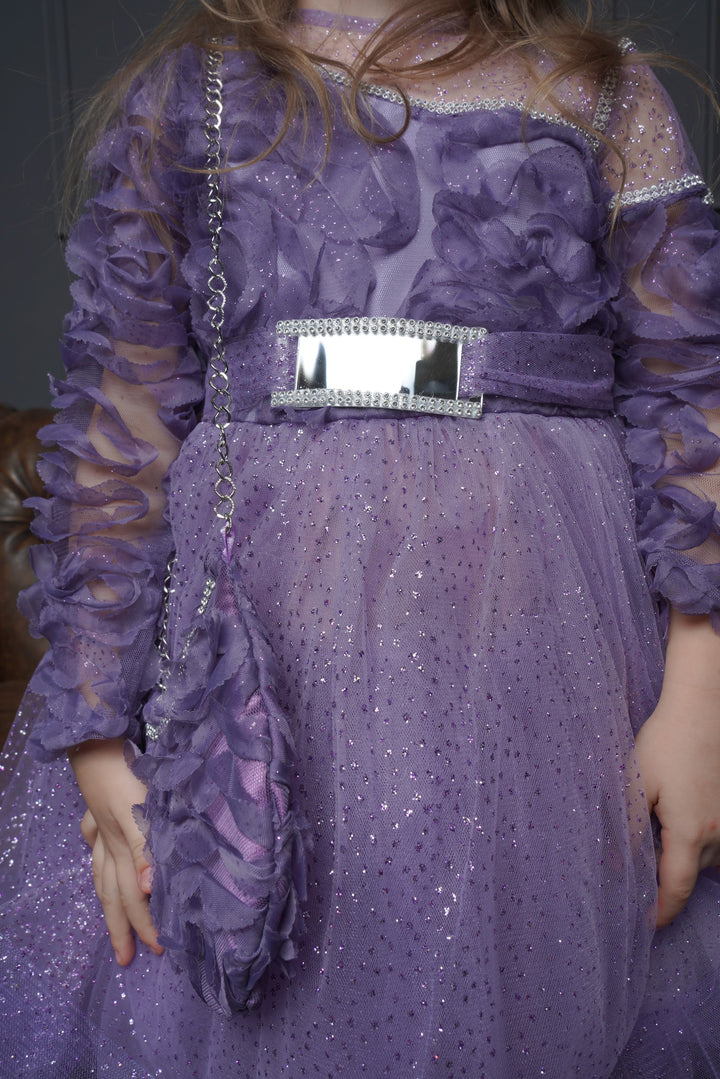 Eda Lilac Full Sleeves Birthday Dress