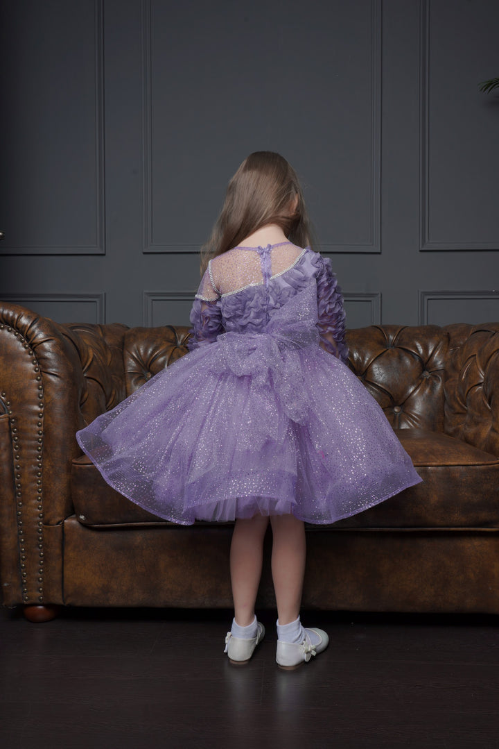 Eda Lilac Full Sleeves Birthday Dress