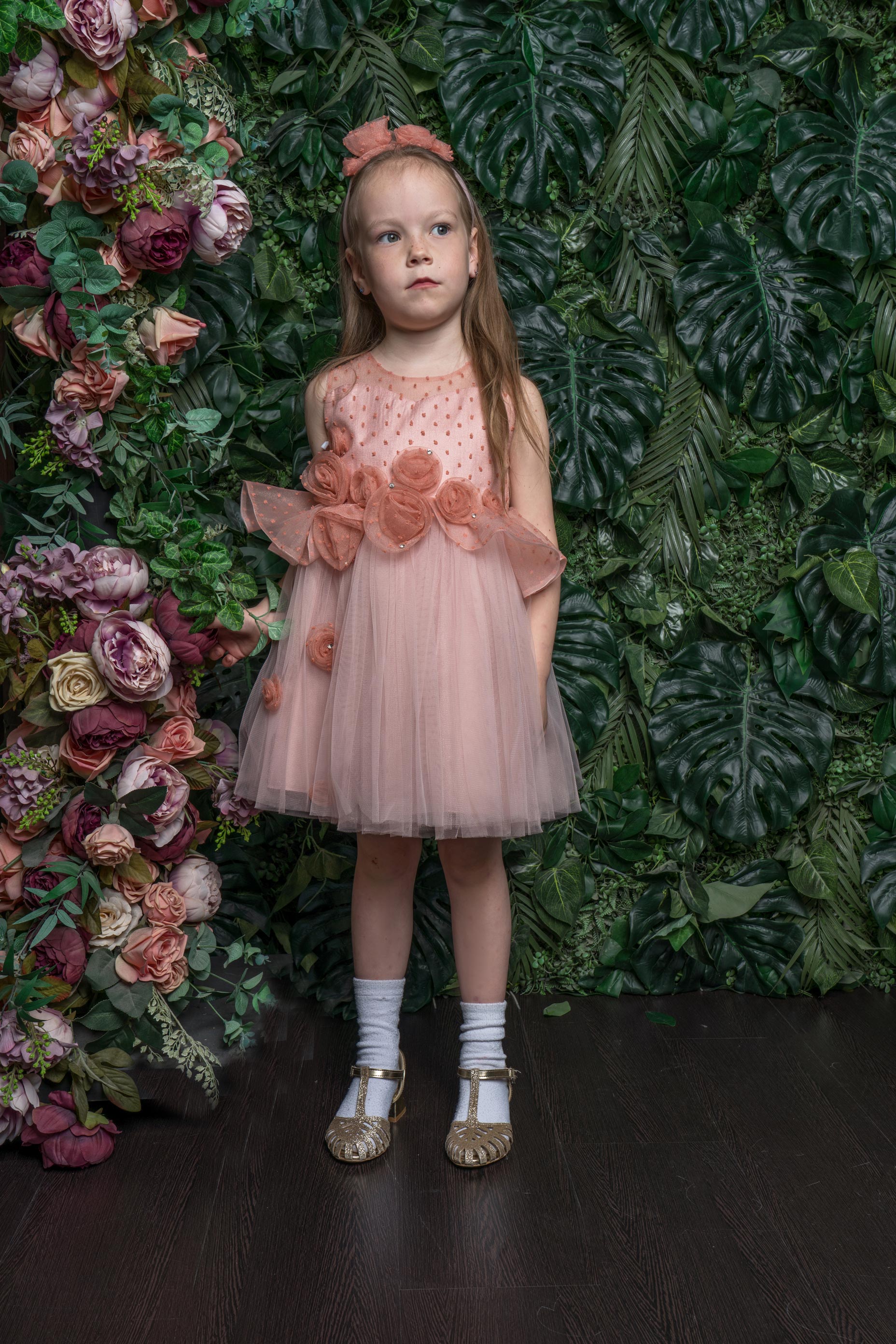 Buy Juniors Floral Textured Dress with Short Sleeves Online | Babyshop UAE