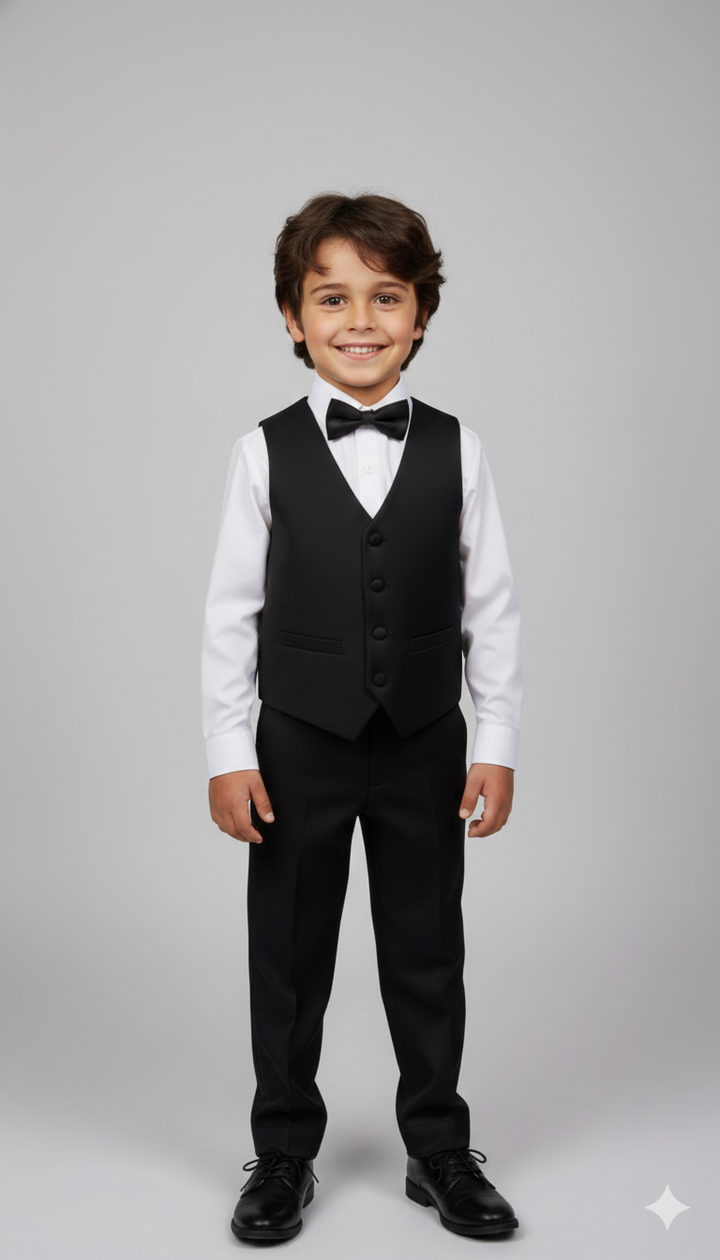 Trendy Boys' White Suit Outfit