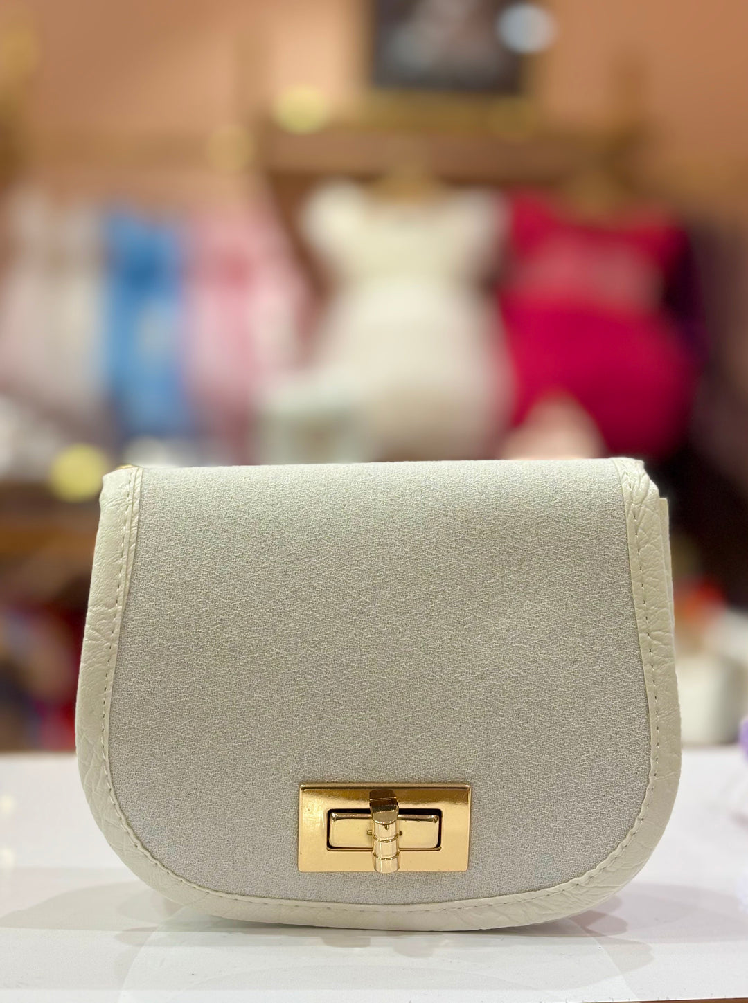 Ivory Classic Chain Party Bag for Girls