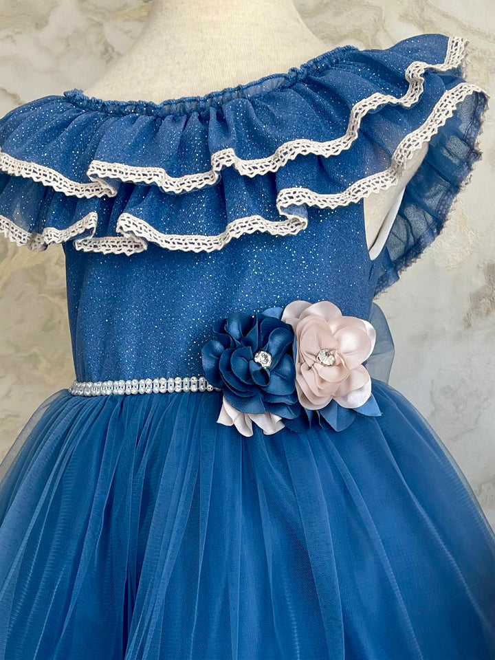 Isla Blue Baby Girl Party Dress