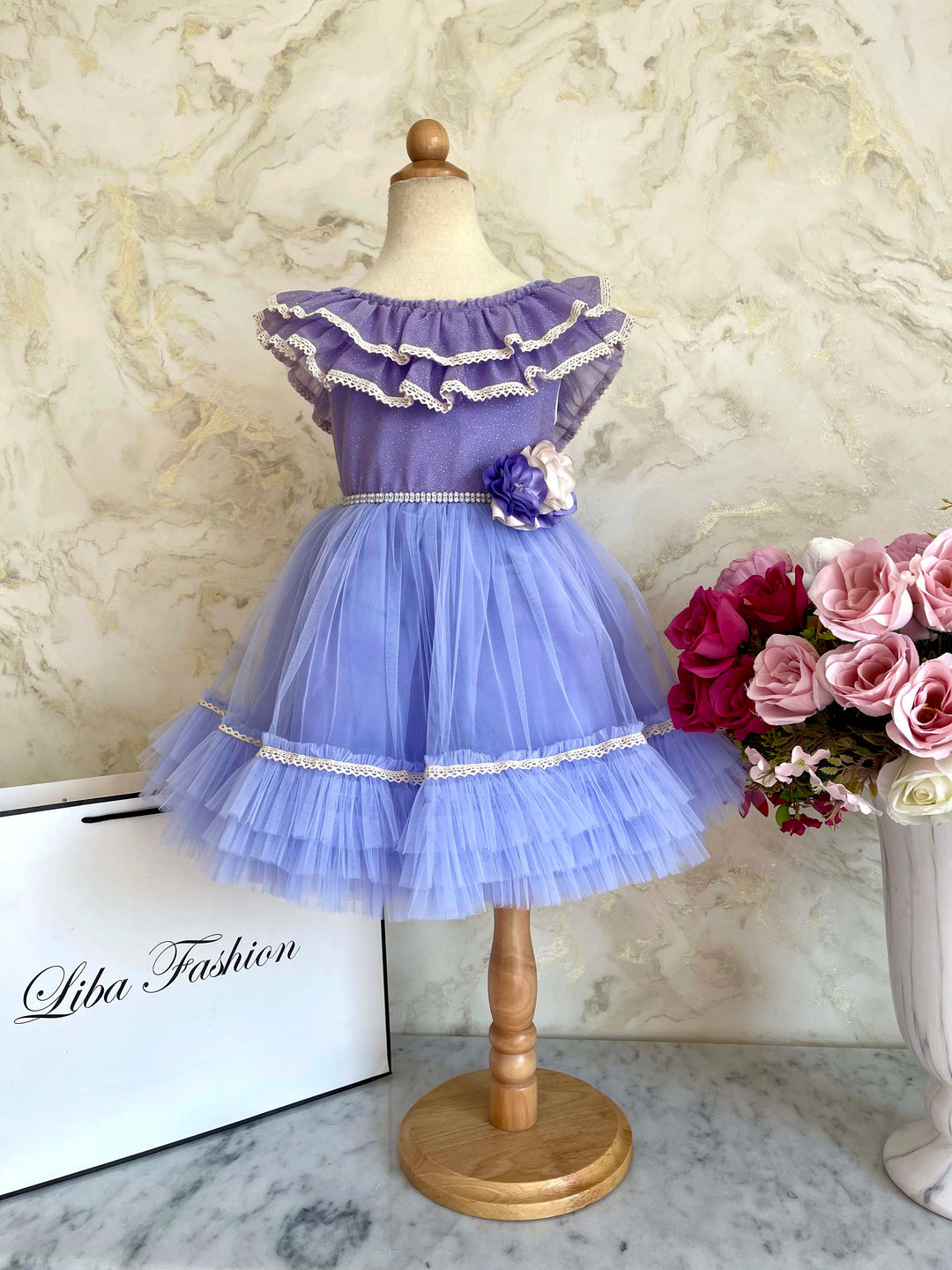 Isla Lilac Baby Girl Party Dress