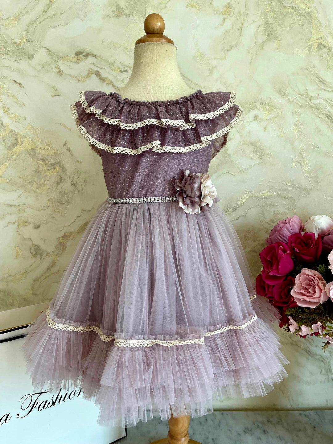 Isla Pink Baby Girl Party Dress