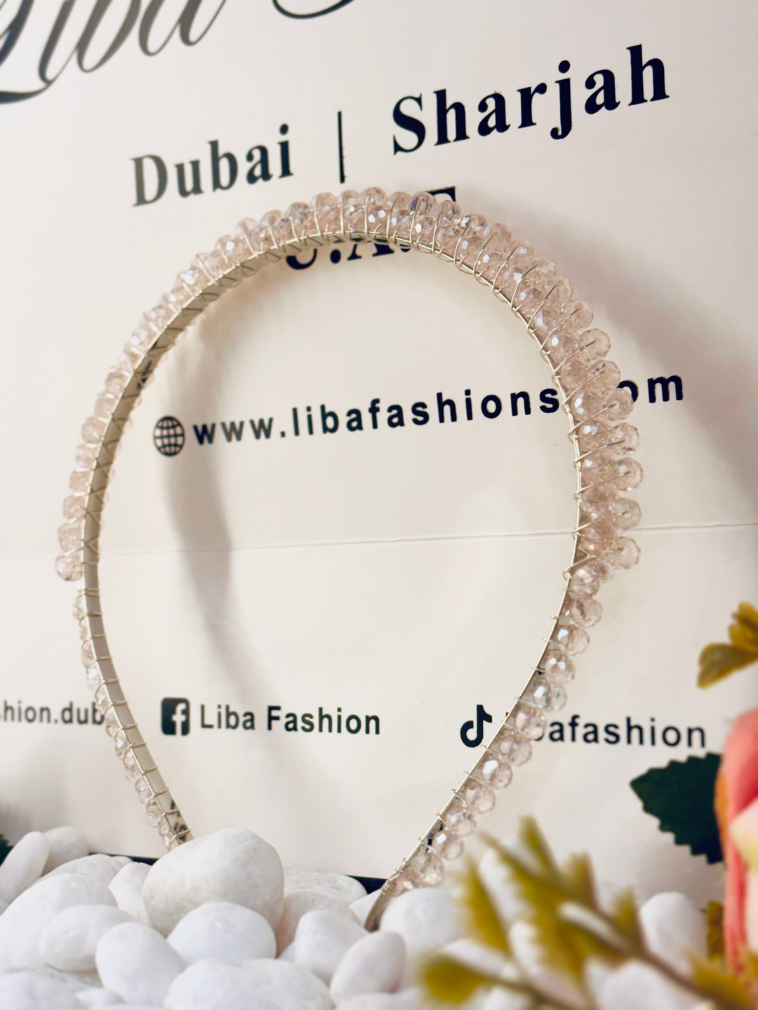 Crystal Dew Slim Band Pink Color