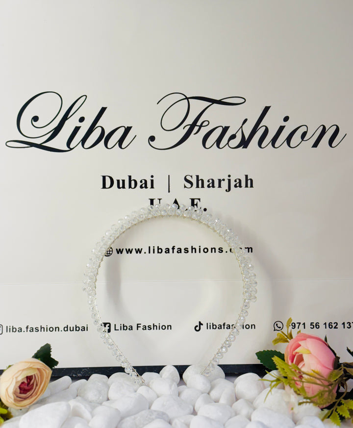 Crystal Dew Slim Band White Color