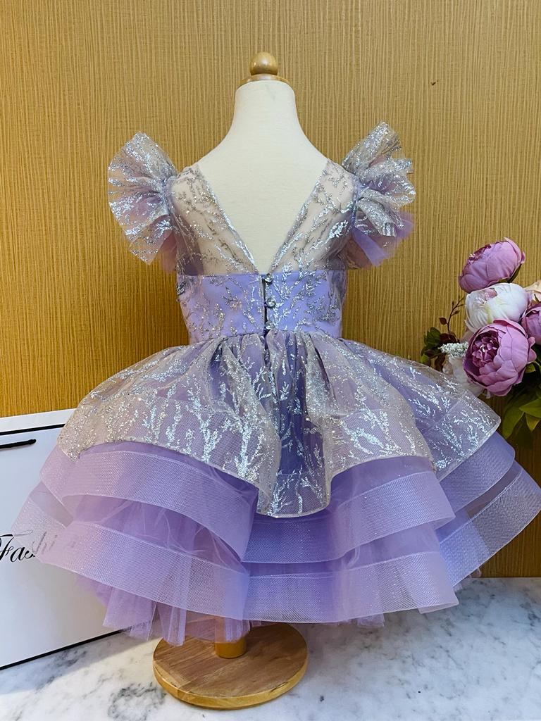 Inaaya Purple Beautiful Birthday Dress