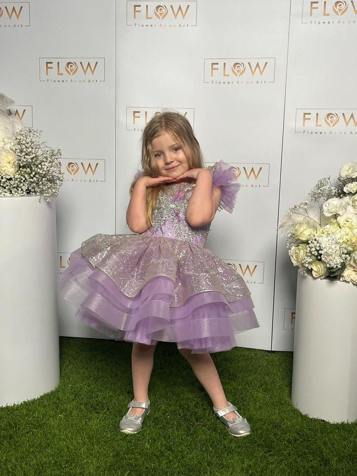 Inaaya Purple Beautiful Birthday Dress