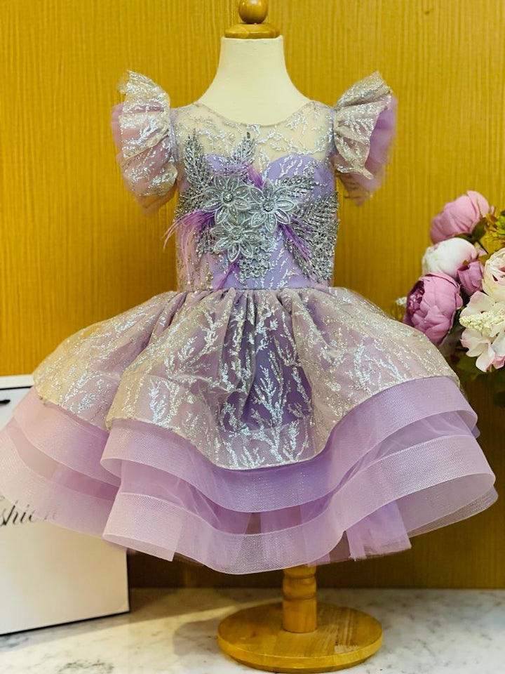 Inaaya Purple Beautiful Birthday Dress