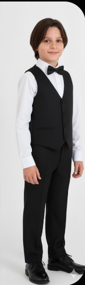 Trendy Boys' Black Suit Outfit