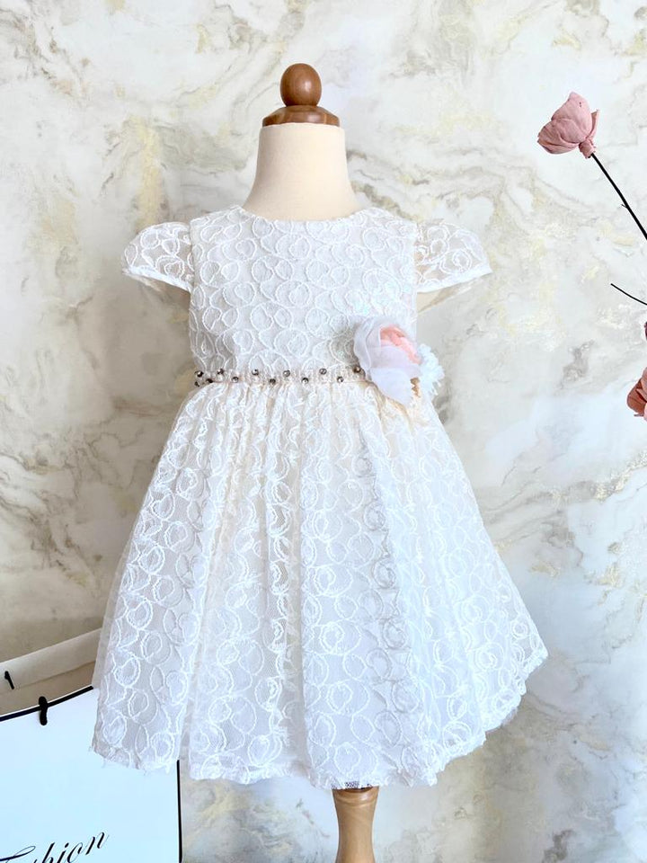 Gorgeous White lace party dress for girls