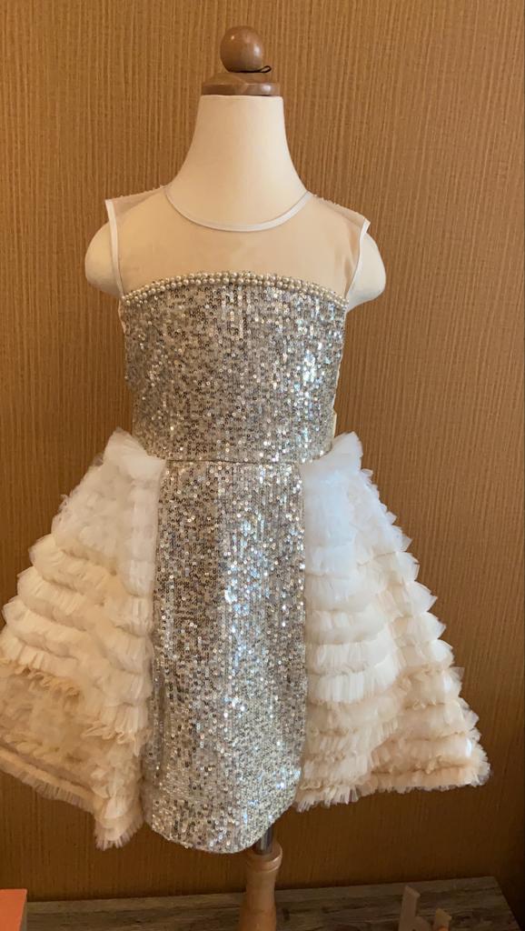 Sequins Short Gold Color Party Dress