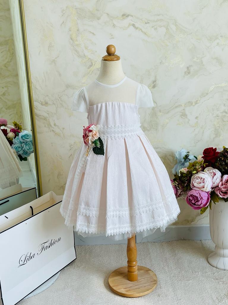 Elegant Light Pink Summer Party Dress