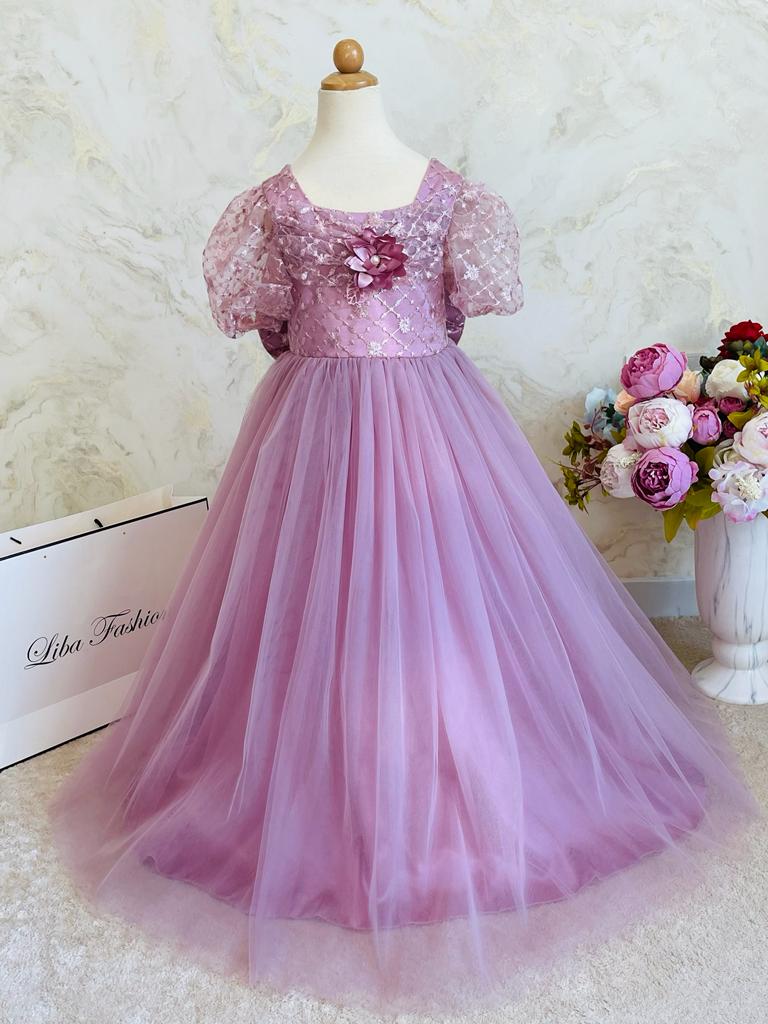 Pink Luxury Ball Gown For Girls