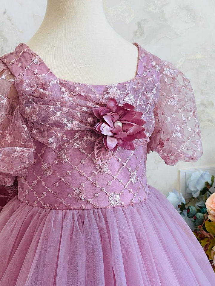 Pink Luxury Ball Gown For Girls