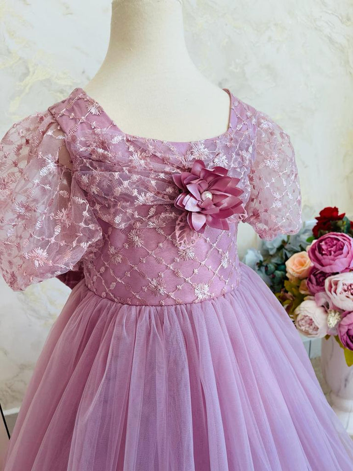 Pink Luxury Ball Gown For Girls