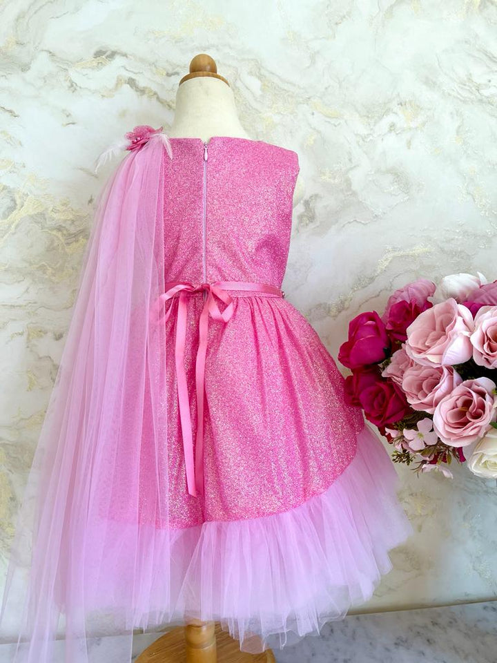 Ana Pink Girl Designer Wear Birthday Dress