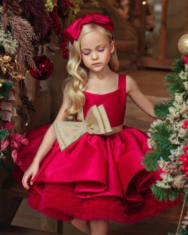 Mariam Luxury Red Princess Party Dress for Girls
