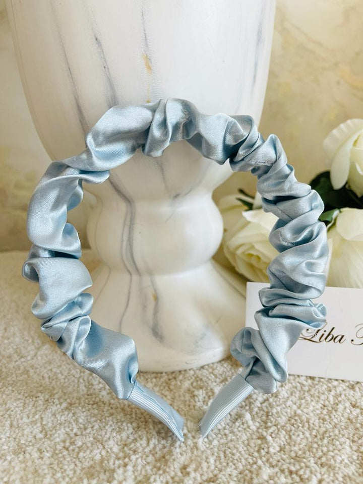 SkyBlue Satin Handmade Hairband