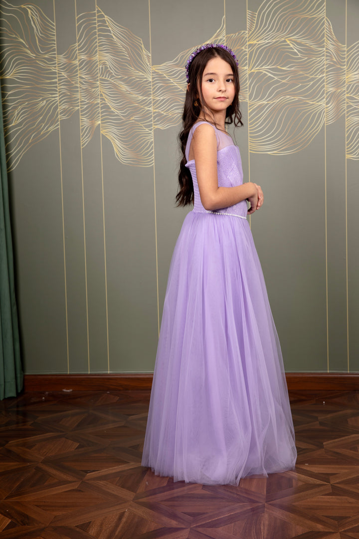 Lara Girls Gorgeous lilac Party Wear Dress