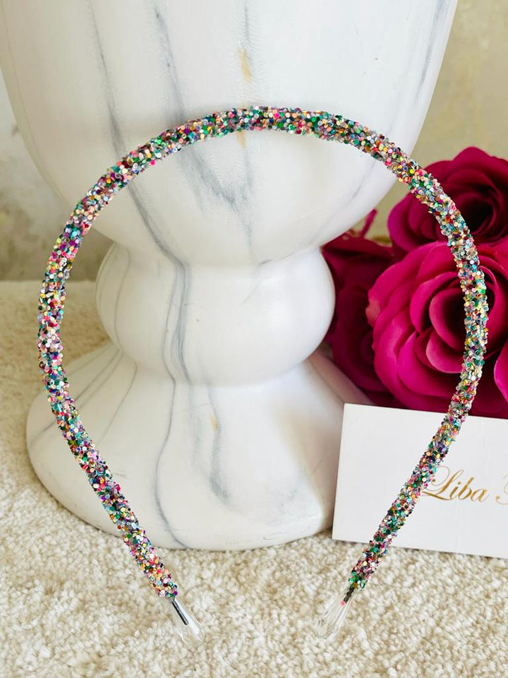 Multicolor Sparkly crystals Handmade Hairband