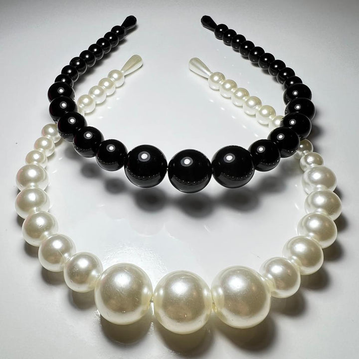 White Pearl Handmade Luxury  Hairband