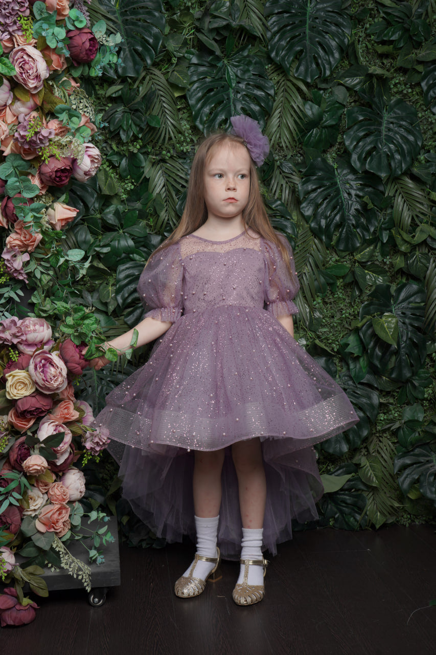 Ellie Beautiful Lilac Birthday Party Dress for Girls