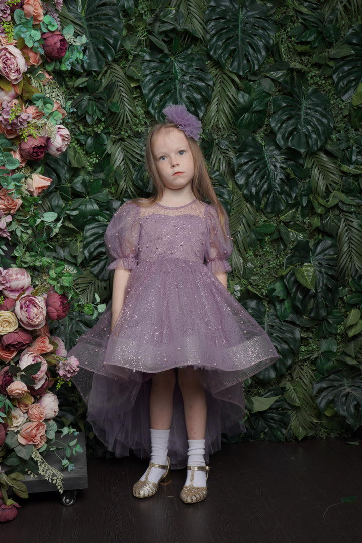 Ellie Beautiful Lilac Birthday Party Dress for Girls