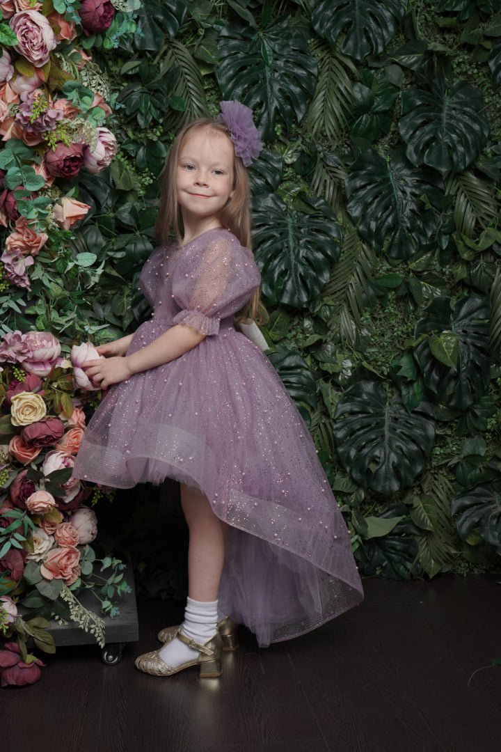 Ellie Beautiful Lilac Birthday Party Dress for Girls