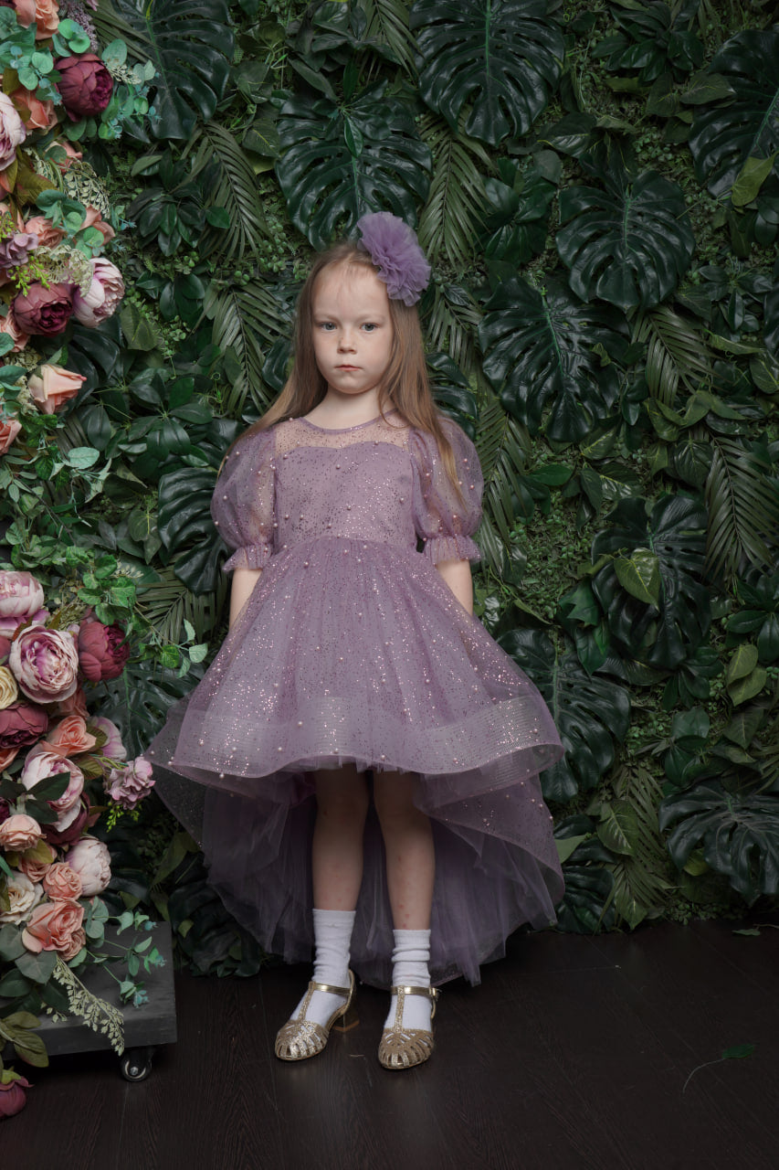 Ellie Beautiful Lilac Birthday Party Dress for Girls