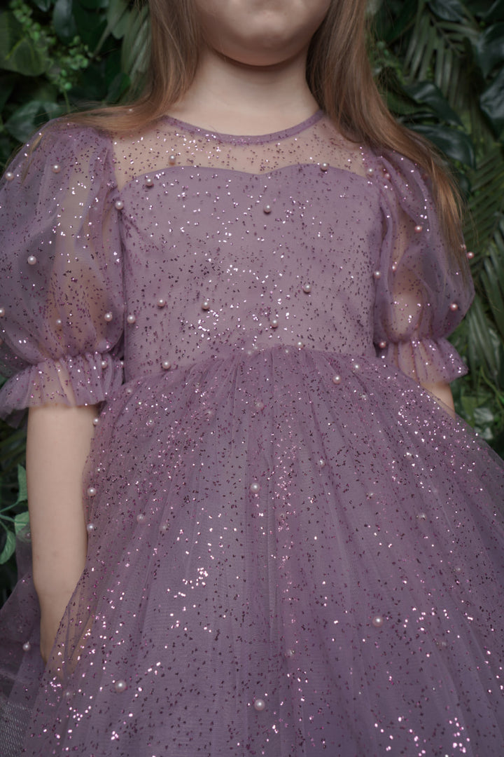 Ellie Beautiful Lilac Birthday Party Dress for Girls